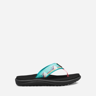 Teva Voya - Kids' Teva Flip Flops - Light Green | India (WQYH45230)